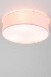 BHS Lighting Glow Flush Ceiling Light in Pink
