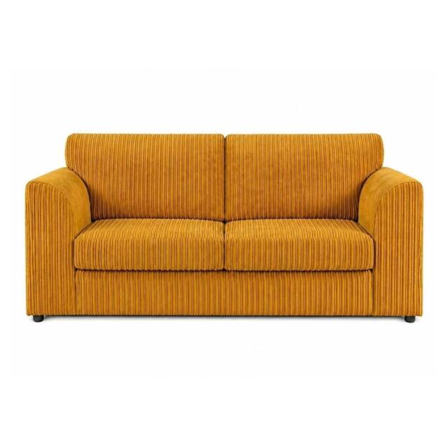 SOFASELECTION UK Jumbo Cord High Back 3 Seater Sofa Luxury in Mustard - Size: 3 Pack - image 1