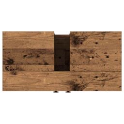 Berkfield Home Bathroom Sink Cabinet Old Wood 60x30x60 cm Engineered Wood in Brown - Size: 60 x 30 x 60 cm - thumbnail 9