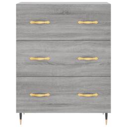 Berkfield Home Highboard Grey Sonoma 69.5x34x180 cm Engineered Wood - thumbnail 8
