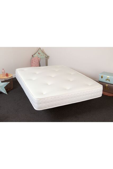Starlight Beds 3-Tac Hand-Tufted Hybrid Mattress 20cm Deep Quilted Soft Sleep Surface in White - Size: EU Single - image 1