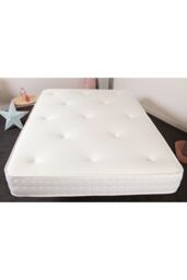 Starlight Beds 3-Tac Hand-Tufted Hybrid Mattress 20cm Deep Quilted Soft Sleep Surface in White - Size: EU Single - thumbnail 2