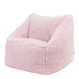 icon Kids Teddy Bean Bag Armchair Kids Bean Bags Set of 2 in Pink - thumbnail 4