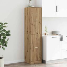 Berkfield Home Elegant Apothecary Cabinet¬†Artisian Oak 40x41x174.5 cm Engineere in Brown - thumbnail 2