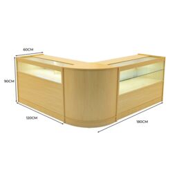 Monstershop Adonis LED Shop Counter Set B1200, C1200 & CM60 - Maple in Beige - thumbnail 4