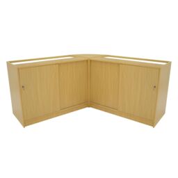 Monstershop Adonis LED Shop Counter Set B1200, C1200 & CM60 - Maple in Beige - thumbnail 2