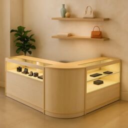 Monstershop Adonis LED Shop Counter Set B1200, C1200 & CM60 - Maple in Beige - thumbnail 3