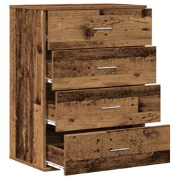Berkfield Home Sideboard with Drawer with Storage Old wood Engineered wood in Brown - thumbnail 5