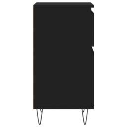 Berkfield Home Sideboards 2 pcs Black 40x35x70 cm Engineered Wood - Size: 40 x 35 x 70 cm - thumbnail 8
