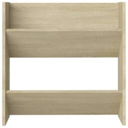 Berkfield Home Wall Shoe Cabinets 2 pcs Sonoma Oak 60x18x60cm Engineered Wood in Light Tan - Size: 60 x 18 x 60 cm - thumbnail 6