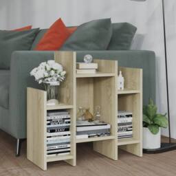 Berkfield Home Side Cabinet Sonoma Oak 60x26x60 cm Engineered Wood in Light Tan - Size: 60 x 26 x 60 cm - thumbnail 2