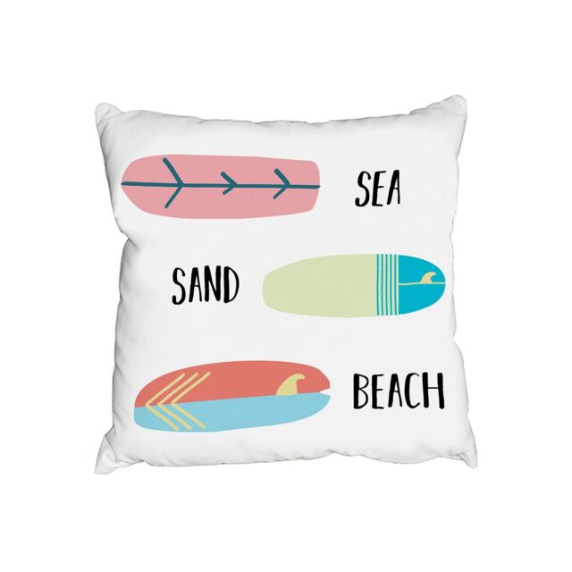 Benjamin Tate Design Cushions - Sea, Sand, Surf, Beach (Cushion)