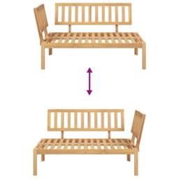 Berkfield Home Beautiful Garden Pallet Corner Sofa Solid Wood Acacia in Brown - thumbnail 6