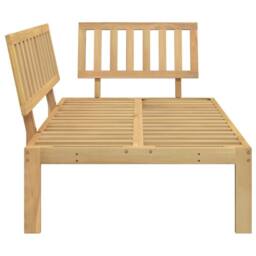 Berkfield Home Beautiful Garden Pallet Corner Sofa Solid Wood Acacia in Brown - thumbnail 4