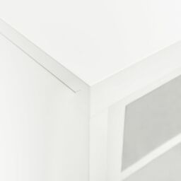 Berkfield Home Sliding Door Cabinet White 90x40x90 cm Steel - Size: 90 x 40 x 90 cm - thumbnail 6