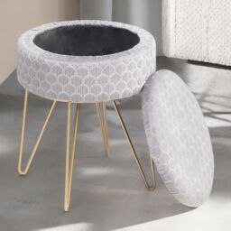 FURNOS 40CM Round Wall Gold Mirror For Bedroom Living Room - thumbnail 3