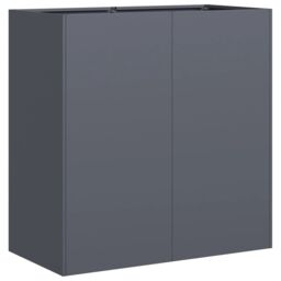 Berkfield Home Planter Anthracite 80x40x80 cm Cold-rolled Steel - Size: 80 x 40 x 80 cm - thumbnail 2