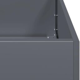 Berkfield Home Planter Anthracite 80x40x80 cm Cold-rolled Steel - Size: 80 x 40 x 80 cm - thumbnail 7