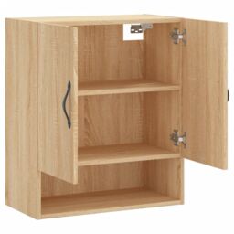 Berkfield Home Wall Cabinet Sonoma Oak 60x31x70 cm Engineered Wood in Brown - Size: 60 x 31 x 70 cm - thumbnail 6