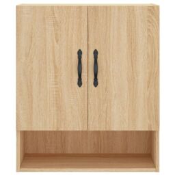 Berkfield Home Wall Cabinet Sonoma Oak 60x31x70 cm Engineered Wood in Brown - Size: 60 x 31 x 70 cm - thumbnail 5