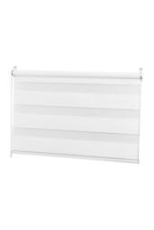 Living and Home 150cm H Dual Layer Day & Night Zebra Roller Blind Privacy Protection in White - Size: 40 cm - thumbnail 7