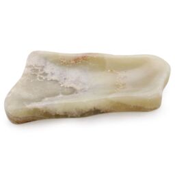 KDMD Natural Honey Onxy Soap Dish in Cream
