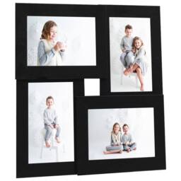 Berkfield Home Collage Photo Frame for 4x(10x15 cm) Picture Black MDF - Size: 10x15 cm - thumbnail 2