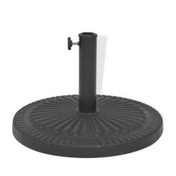 Berkfield Home Parasol Base Resin Round Black 14 kg - thumbnail 3