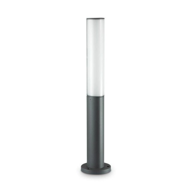 Netlighting Etere Integrated LED Outdoor Bollard Lamp 1 Light Anthracite 3000K IP44 in Black