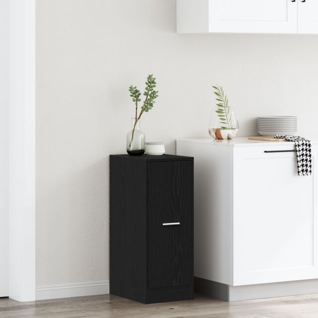 Berkfield Home Apothecary Cabinet Black Oak 40x41x77, 5 cm Engineered Wood - image 1