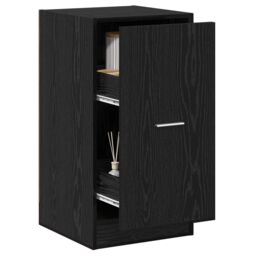 Berkfield Home Apothecary Cabinet Black Oak 40x41x77, 5 cm Engineered Wood - thumbnail 3