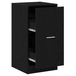 Berkfield Home Apothecary Cabinet Black Oak 40x41x77, 5 cm Engineered Wood - thumbnail 2