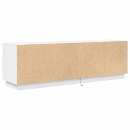 Berkfield Home TV Cabinet with LED Lights White 160.5x41x50 cm - thumbnail 9