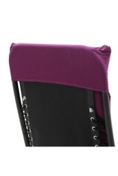 Garden Sanctuary 160x50cm Sun Lounger Cushion with Anti-Slip Cover in Purple - Size: 160x50 cm - thumbnail 5
