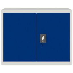 Berkfield Home File Cabinet Light Grey & Blue 90x40x70 cm Steel - Size: 90 x 40 x 70 cm - thumbnail 3