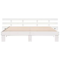 Berkfield Home with Drawer White 200 x 200 cm Wood - thumbnail 6