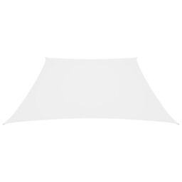 Berkfield Home Sunshade Sail Oxford Fabric Trapezium 2/4x3 m White - thumbnail 2