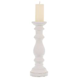 Hill Interiors Column Candle Holder in White - thumbnail 3