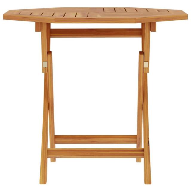 Berkfield Home Beautiful Folding Garden Table 85x85x76 cm Solid Teak Wood in Brown - Size: 85 x 85 x 76 cm - image 1