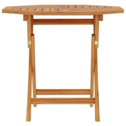 Berkfield Home Beautiful Folding Garden Table 85x85x76 cm Solid Teak Wood in Brown - Size: 85 x 85 x 76 cm - thumbnail 1