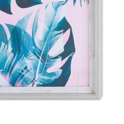 Wyld and Coco Framed Botanical Print - Blue Pink Monstera 30x40 cm - Size: W30 cm x H41 cm x D15mm - thumbnail 5