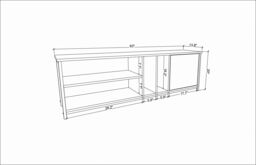 Decorotika Oneida TV Unit for TV's up to 72 inch in Light Sand - thumbnail 6