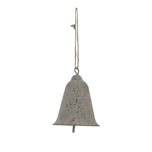 Lemon Pavilion Furniture and Decor Large Rustic Hanging Bell Decoration - Metal - L8xW8xH10 cm - Brown - image 1