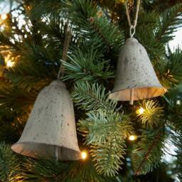 Lemon Pavilion Furniture and Decor Large Rustic Hanging Bell Decoration - Metal - L8xW8xH10 cm - Brown - thumbnail 3