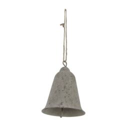 Lemon Pavilion Furniture and Decor Large Rustic Hanging Bell Decoration - Metal - L8xW8xH10 cm - Brown - thumbnail 2