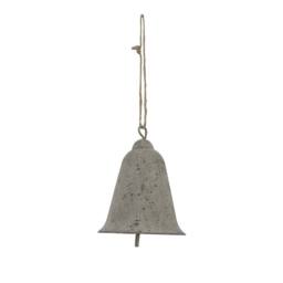 Lemon Pavilion Furniture and Decor Large Rustic Hanging Bell Decoration - Metal - L8xW8xH10 cm - Brown