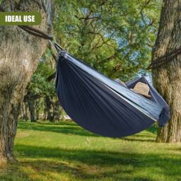 EONLION Travel Hammock Portable Hanging Swing in Blue - Size: 100 cm - thumbnail 1