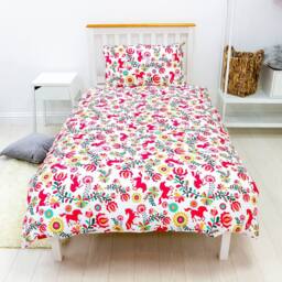 Spirit Fiesta Reversible Duvet Set in Pale Pink - Size: Single - thumbnail 4