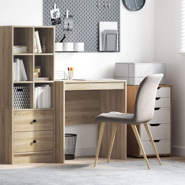 Berkfield Home Computer Desk Sonoma oak Engineered wood 70 x 50 x 76 cm in Brown - image 1