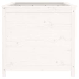 Berkfield Home Garden Raised Bed White 119.5x82.5x78 cm Solid Wood Pine - thumbnail 4